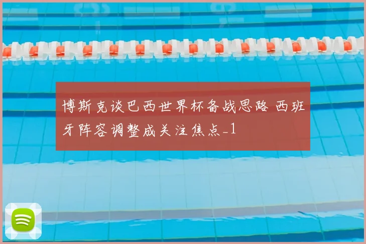 博斯克谈巴西世界杯备战思路 西班牙阵容调整成关注焦点_1
